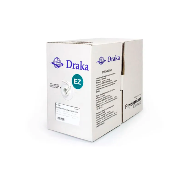 CABLEC UTP DRAKA CAT5E AZUL-GRIS-BLANCO IMPORTADO RISE