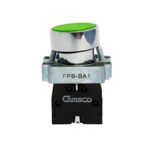 CAMSCO FPB-BA1 PULSADOR VERDE METAL 22MM NA