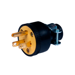 VOLTECK 46201 ENCHUFE CAUCHO C/ABRAZADERA 2P 15 AMP 110V CLR-S 681628