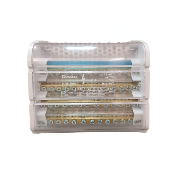 CAMSCO CJ34-160 BLOQUE DISTRIBU P/RIEL 4L 12H 160A