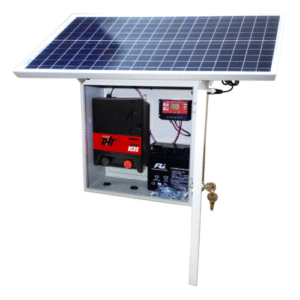 Cerca electrica solar con panel